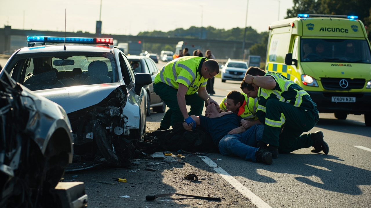 Commuter suffers injuries as vehicles collide on M6 near Coventry